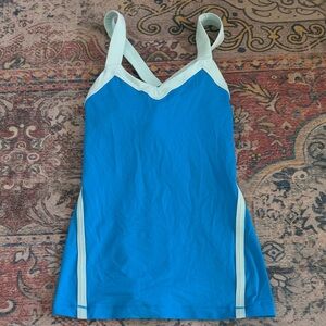 lululemon athletica Aqua and Mint Tank Top